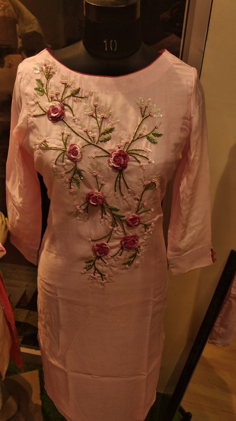 Blush Pink Kurta with Pants