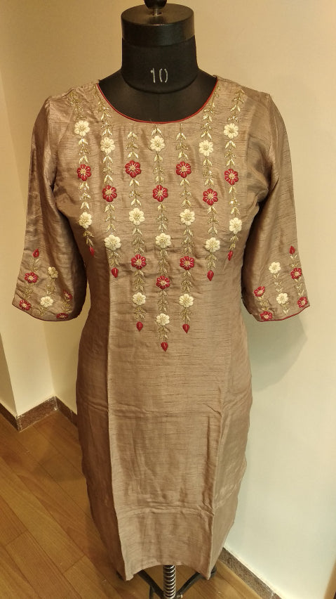 coffee brown kurta pant set