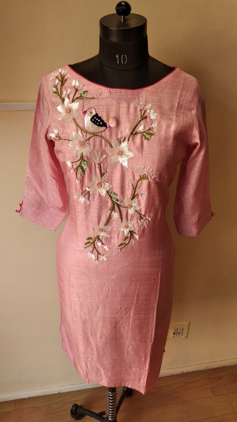 Dusty pink kurta pants