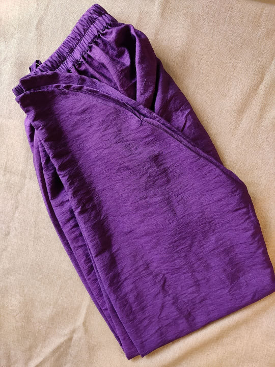 Shaded purple kurta pants and dupatta