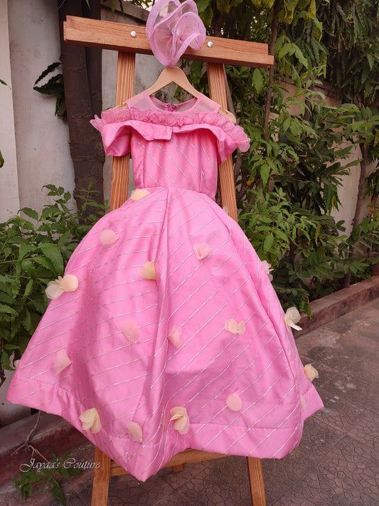Pink butterfly dress