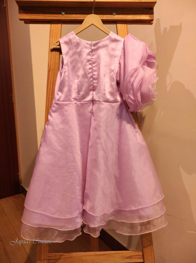 Customised name lavender organza dress