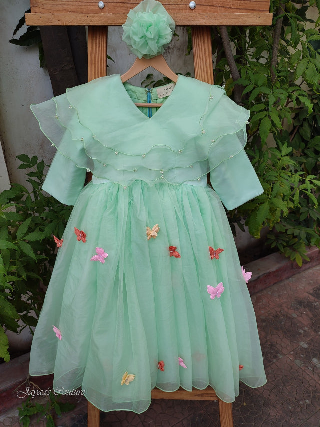 Pastel sea green gown