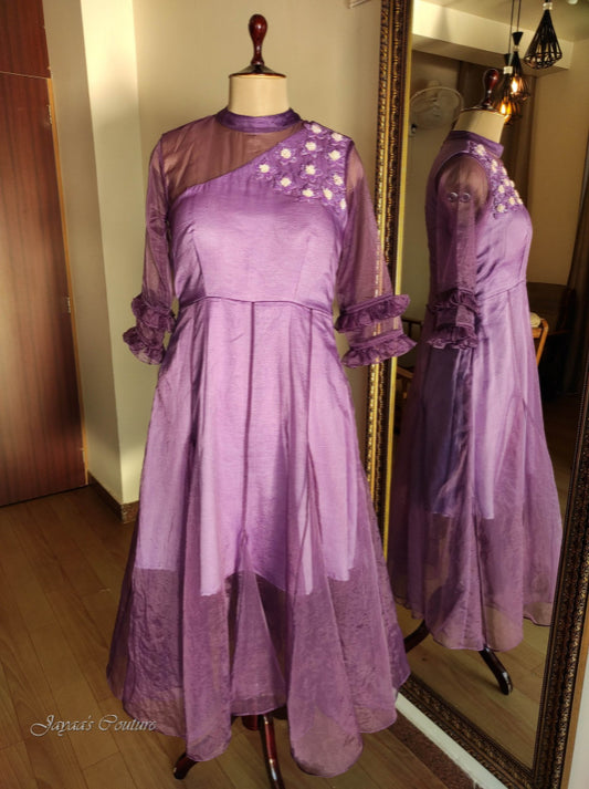 Mauve organza dress