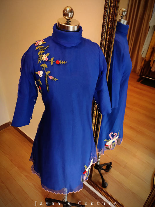 Blue Organza Tunic