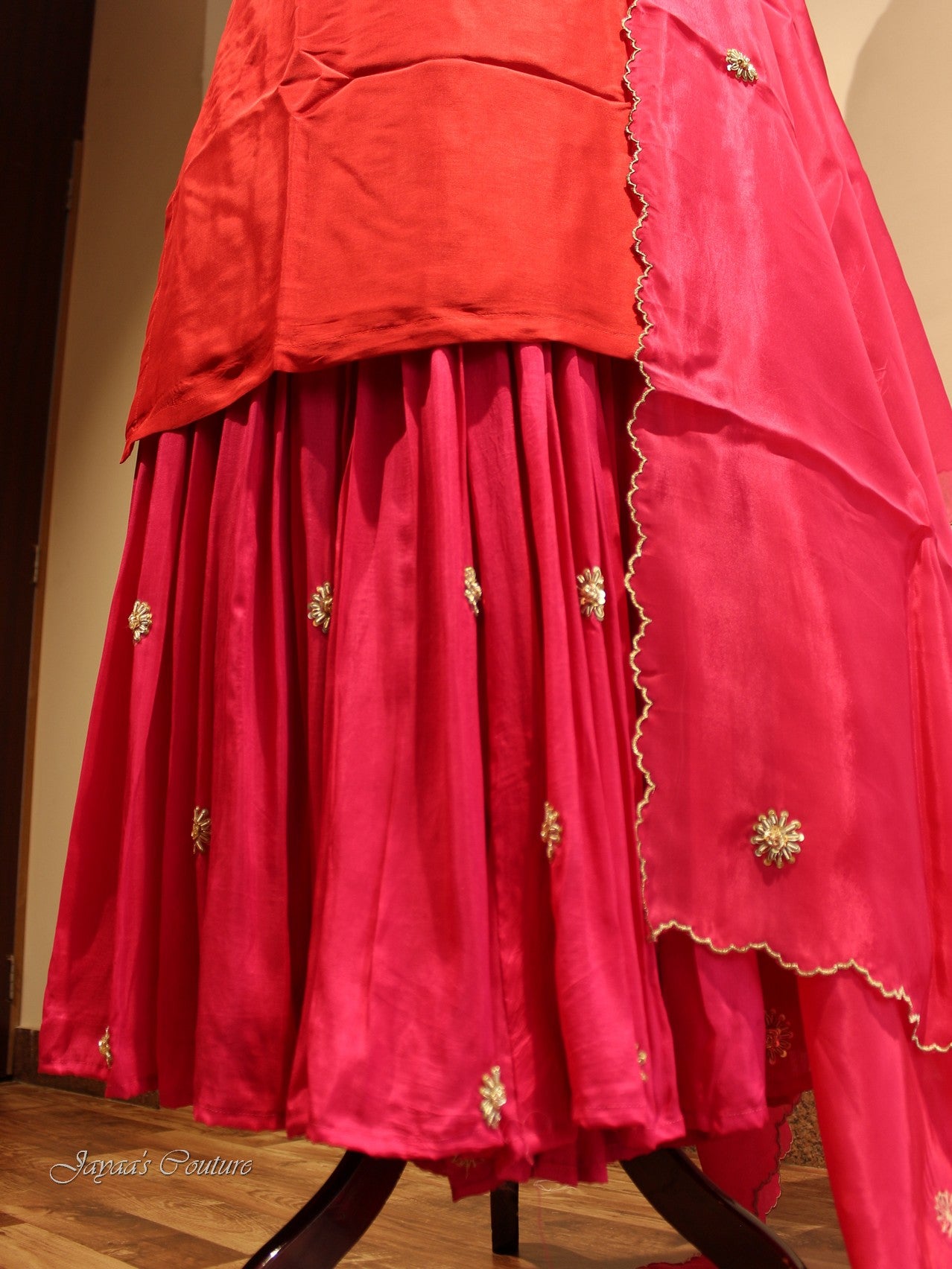 Rani kurta with skirt and dupatta